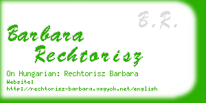 barbara rechtorisz business card